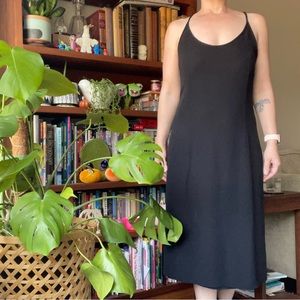 Salvatore Ferragamo vintage black silk beaded evening gown